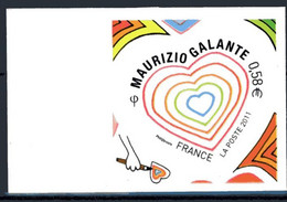 Coeur Maurizio GALANTE - Saint Valentin - 0,58 € - YT Adhésif Pro N° 510 - Adhésifs (autocollants)