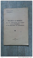 Règlement De Manoeuvre Embarcations De Secours En Cas D'inondation 1960 Plongée Pompiers - Pompiers