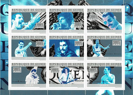 GUINEA 2010 Mi 7439-7447 THE QUEEN MINT SHEETLET ** - Chanteurs