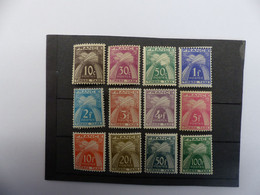 TIMBRES  TAXE  SERIE  78 / 89  NEUVE **  COTE  140 € - 1859-1955 Mint/hinged
