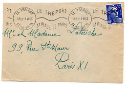 SEINE MARITIME - Dépt N° 76 = LE TREPORT 1953 =  Flamme KRAG ' LA PLAGE De PARIS ' - Mechanical Postmarks (Advertisement)