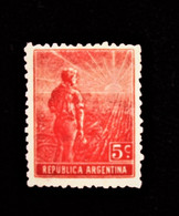 Argentina,1912/13,Plowman , VERY Rare  -German Paper With    Watermark Vertical Honey Comb (HV). MNH. - Ungebraucht