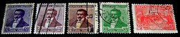 Argentina, 1916, Unabhangingkeitserklarung, Michel # 186,188,188,189,191. - Oblitérés
