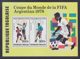 TOGO BLOC N°  118 ** MNH Neuf Sans Charnière, TB (CLR138) Coupe Du Monde De Football - 1978 - Togo (1960-...)
