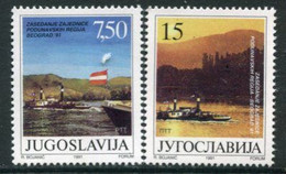 YUGOSLAVIA 1991 Danube Conference MNH / **.  Michel 2479-80 - Ungebraucht