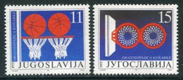 YUGOSLAVIA 1991 Basketball Centenary MNH / **.  Michel 2484-85 - Ongebruikt