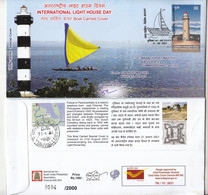 India 2021 Special Cover - International Lighthouse Day, Ship, Phare, Light House , Leuchtturm   (**) Inde Indien - Covers & Documents