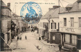 Octeville Sur Mer * Route Du Havre * Hôtel Café * Cachet Militaire Au Dos : 81ème Régiment D'infanterie , 4ème Bataillon - Other & Unclassified