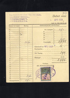 MX - Paesi Bassi - Fattura Dell'aprile 1950 Simpangsche Societeit Con Marca Da Bollo Di 30 Cent. - Niederlande