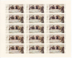 URSS Feuille Complète     Before The Storm, V.V. Pimenov     1987 - Full Sheets