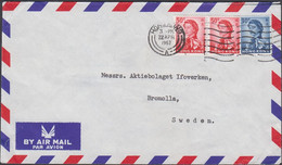 1967. HONG KONG Elizabeth 2 Ex 50 C + 30 C On AIR MAIL Cover To Bromolla, Sweden Cancelled H... (Michel 201+) - JF427075 - Brieven En Documenten