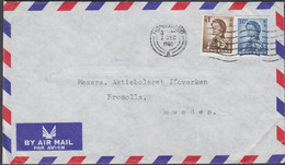 1966. HONG KONG Elizabeth $ 1 + 30 C On AIR MAIL Cover To Bromolla, Sweden Cancelled HONG KO... (Michel 205+) - JF427080 - Briefe U. Dokumente