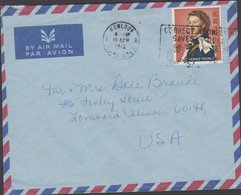 1972. HONG KONG. Elizabeth $ 2 On AIR MAIL Cover To USA From KOWLOON HONG KONG 10 APR 1972.  (Michel 207) - JF427087 - Briefe U. Dokumente