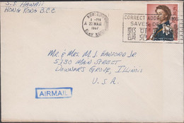 1967. HONG KONG Elizabeth $ 2 On AIR MAIL Cover To USA Cancelled KOWLOON 23 MAR 1967. Sender ... (Michel 207) - JF427088 - Lettres & Documents