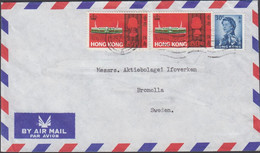 1968. HONG KONG Elizabeth 30 C + 2 Ex SHIPS 50 C On AIR MAIL Cover To Bromolla, Sweden Cancel... (Michel 235) - JF427091 - Storia Postale