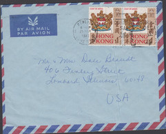 1972. HONG KONG 2 Ex COAT OF ARMS $ 1. On AIR MAIL Cover To USA From HONG KONG 25 MAY 1972.  (Michel 239) - JF427099 - Briefe U. Dokumente