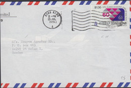 1976. HONG KONG. $ 1.30 Girls Guides - Scouts On Cut Long AIR MAIL Cover To Sweden From HONG ... (Michel 325) - JF427108 - Lettres & Documents