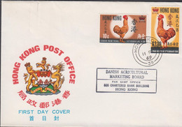 1969. HONG KONG LUNAR NEW YEAR SET On FDC Cancelled FIRST DAY OF ISSUE 11 FE 69.  (Michel 242-243) - JF427122 - Storia Postale