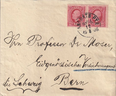 Suède Lettre Pour La Suisse 1906 - Brieven En Documenten