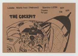 QSL Card 27MC The Cockpit Mierlo-hout Helmond (NL) Airplane - CB-Funk
