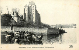 Solesmes * Les Bords De La Sarthe Vers L'abbaye * Abreuvoir - Solesmes