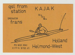 QSL Card 27MC Kajak Helmond (NL) - CB