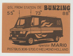 QSL Card 27MC Mercedes Bunzing Helmond (NL) - CB-Funk