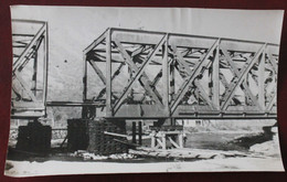 Photo Ligne SNCF Culoz- Modane , Bombardement 1943, Pont Sur L'Arc Près De Saint Jean De Maurienne - Lieux