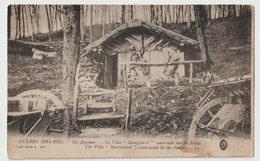 Guerre 1914/1915 En Argonne - La Villa " Montplaisir " Construite Par Les Poilus, Correspondance Au Verso - Champagne-Ardenne