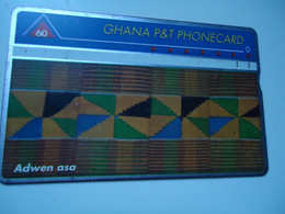 GHANA   USED CARDS MAGNETICS  TEXTURES ART - Ghana