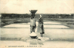 Pornichet * Les Marais Salants * Paludiers Sel * Femme Du Pays En Coiffe - Pornichet