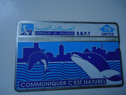 MOROCCO USED CARDS MAGNETIC  DOLPHINS - Dolphins