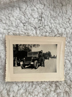 Photo Originale Voiture Automobile Militaire Jeep  Soldat - Auto's