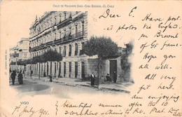 CPA - Espana / Spain, VIGO, Calle De Policarpo, Casa Barcena El Cable, 1901 - Pontevedra