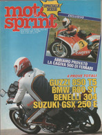 Moto Sprint. N. 42- 1983.  Guzzi 850 T5; Bmw R80 ST; Benelli 304 - Otros