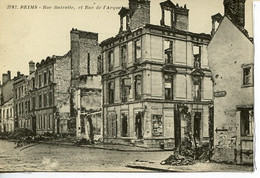 Dpt 51 Reims Rue Buirette Et Rue De L Arquebuse Guerre 14-18 - Autres Communes