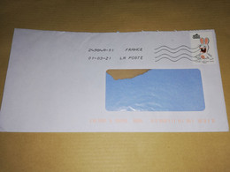 Enveloppe Lapins Cretins 3326 - Cartas & Documentos