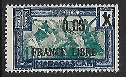 MADAGASCAR N°240 N**  FRANCE LIBRE - Oblitérés