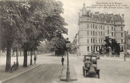 Bruxelles - Avenue Louise 438 - Banque Coopérative De Reports Et De Crédit (animée Oldtimer) - Elsene - Ixelles