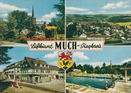 D-53804 Much (Siegkreis) - Alte Ortsansichten - Freibad - KIrche - Stamp - Hennef