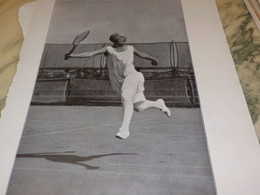 ANCIENNE  PUBLICITE LA REINE DU TENNIS SUZANNE LENGLEN 1926 - Otros & Sin Clasificación