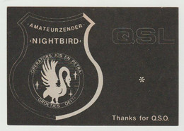 QSL Card 27MC Amateurzender Nightbird Mierlo (NL) - CB-Funk