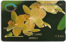 Trinidad & Tobago - TSTT (GPT) - Orchid Vanda Flower - 5CTTD - 1993, 25.000ex, Used - Trinidad En Tobago