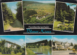 D-57299 Burbach - Holzhausen - Ortsmitte - Familienferienheim Blaues Kreuz - Luftbild - 2x Nice Stamps - Siegen