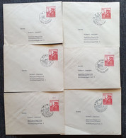 Deutsches Reich 1939, Partie Briefe Mi 691 Sonderstempel MÜNCHEN, MEMEL, SAARBRÜCKEN, NÜRNBERG, EGER, WIEN - Brieven En Documenten