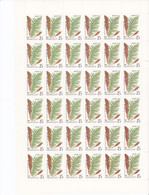 URSS Feuille Complète Matteuccia Struthiopteris 1987 - Full Sheets