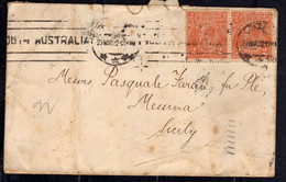 AUSTRALIA 27 3 1922 LETTER TO ITALY LETTERA  COVER LETTRE - Covers & Documents