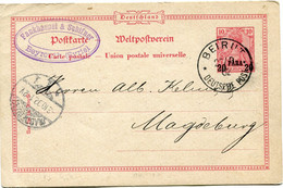 LEVANT ALLEMAND ENTIER POSTAL DEPART BEIRUT 2? / 9 02 DEUTSCHE POST POUR L'ALLEMAGNE - Sonstige & Ohne Zuordnung