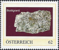 2006+ "Austria" Mineralien, Minerals, Biotitgranit, Private Issue, Low Edition! Only 200! LOOK! - Persoonlijke Postzegels