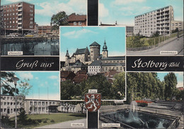 D-52222 Stolberg - Alte Ansichten - Krankenhaus - Ellermühle - Stadthalle - Cars - Nice Stamp (60er Jahre) - Stolberg